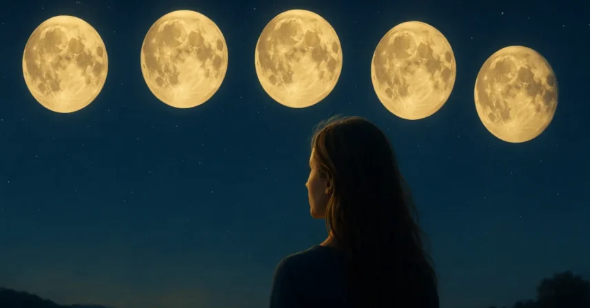 Sonhar com 4 luas: sinais espirituais, ciclos e intuição