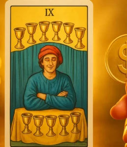 Sonhar com 9 de copas: simbolismo no baralho, sorte e desejos