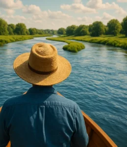 Sonhar navegando no rio: mudanças de caminho e fluxo da vida